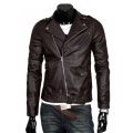 The Walking Dead Negan Cosplay Jacket Punk Men PU Leather Jacket Motorcycle Fashion Slim Fit Leather Coat.