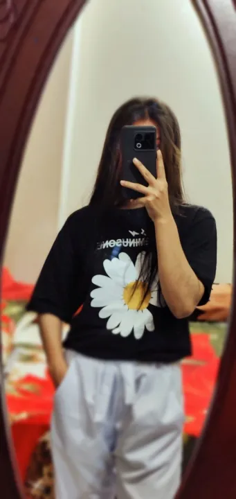 New%20style%20%20cute%20%20Black%20Cotton%20T-shirt%20for%20Women%20-%20Image%204