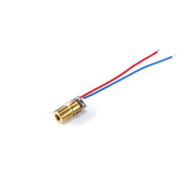 650nm 6mm DC 5V 5mW Laser Dot Diode Module Red Copper Head