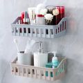 Bathroom Shelf Wall Mounted Storage Basket Punch Free Storage Rack Shower Organizer Kitchen Storage Holder-Allion shop.