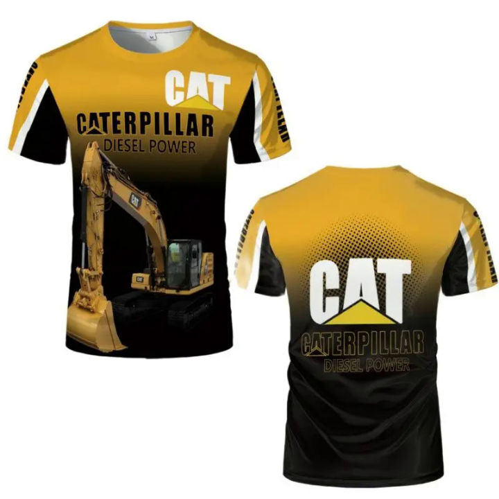 Men's%20T%20shirt%20CAT%20excavator%20pattern%20tees%20casual%20o-neck%20pullover%20outdoor%20sports%20short%20sleeve%20tops%20summer%20hot%20sales%20loose%20T-shirts%20-%20Image%204