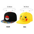 Anime Figure Pokemon Baseball Cap Pikachu Hat Adjustable Pokemon Cosplay Hip Hop Cartoon Hats Boy Girl Kids Birthday Gift.