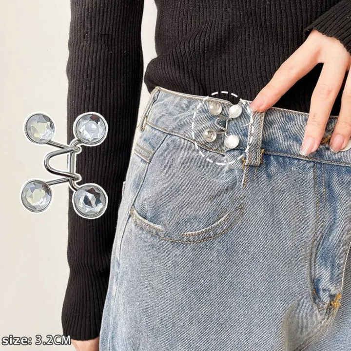 colorful%20Adjustable%20waist%20clips%20pant%20waist%20clips%20Imitation%20+alloy%20Metal%20pant%20waist%20tightener%20Button%20clip%20for%20jeans%20for%20-%20Image%202