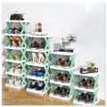 5Layers-New multi-functional household foldable shoe cabinet, home balcony toy foldable storage unit.