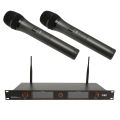 UHF Wireless Microphone System, 1 To 2 UHF Dynamic Handheld Microphone Dual Channel for Classroom for Stage. 