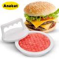 ANAEAT Christmas Home Hamburger Meat Press Tool Set Plastic Patty Meats Burger Maker Mold BBQ DIY Hamburgers Tools Kitchen Accessories. 
