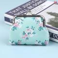 【Limited edition】 Printed Flowers Purse Hasp Wallet Small Pocket Purse Wedding Candy Bag Encounter. 