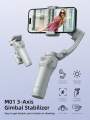 TOKQI M01 Handheld 3-Axis Gimbal Phone Holder Anti Shake Video Record Stabilizer for Xiaomi iPhone Cellphone Smartphone.