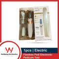 Pretty Gril Flawless Pedi Electronic Pedicure Tool with Two Roller Heads & Charging Cable. 