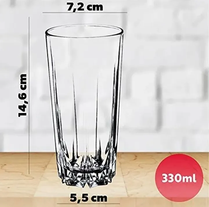Everyday%20Use%20good%20quality%20strong%20crystal%20clear%20unique%20design%20Heavy%20350%20Ml%20Drinking%20Water%20glass%20set%206%20pcs%20-%20Image%202