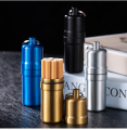 05/10/20 Pcs Portable Cigaretes cigarate Case with Key chain Mini Capsule Waterproof Metal Ciggaretes Cigar Box Lighter Gift.