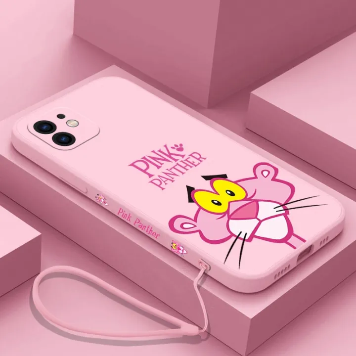 Pink%20Panther%20Phone%20Case%20For%20iPhone%2014%2013%2012%2011%20Pro%20Max%20Mini%20X%20XR%20XS%20MAX%20SE20%208%207%20Plus%206%206S%20Plus%20Silicone%20Cases%20with%20Hand%20Strap%20-%20Image%204