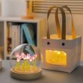 10/20pcs Artificial Tulip Night Light DIY Simulation Tulip Bedside Lamp Heat Shrinkable Film Home Decor Birthday Gift Table Lamp. 