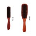 Wood Handle Hair Brush Set Hard Boar Bristle Combs Styling For Men Women Hairdressing Hair Styling Beard Straight. 