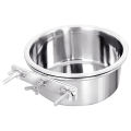 Metal Small Outdoor Dog Anti-slip Pet Bowl Cage Water Bowl Outdoor Dog Kennel Crate Water Bowl Kennels Feeder. 