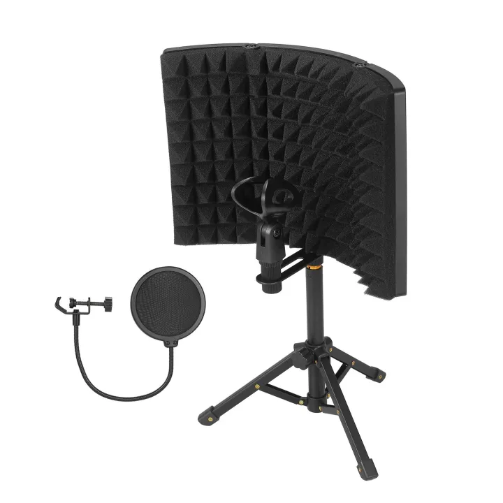 Microphone%20Isolation%20Shield%20with%20HighDensity%20SoundAbsorbing%20Sponge,%203Panel%20Foldable%20Windshield%20Mini%20Soundproof%20?with%20Tripod%20Pop%20Filter%20and%20Microphone%20Sd%20for%20Studio%20Recording%20-%20Image%207