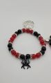 Spiderman Miles Morales Bracelet Gwen Stacy Set of Two Matching Couple Beaded Bracelets. 