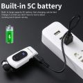 Wireless Bluetooth Headset Clip Ears In Lotus With Wire Headphone Retractable Wire Stereo Handsfree Earbuds Ear Blues For Phone.