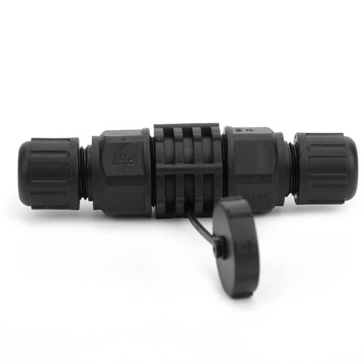 RJ45%20Ethernet%20Connector%20Water%20Dust%20Proof%20Adapter%20Black%20Outdoor%208%20Pin%20Wire%20to%20Coupler%20IP67%20-%20Image%203