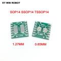 【Mary DAI Store】10pcs SOP14 SSOP14 TSSOP14 to DIP14 Pinboard SMD To DIP 0.65mm/1.27mm to 2.54mm DIP Pin Board Converter Socket. 