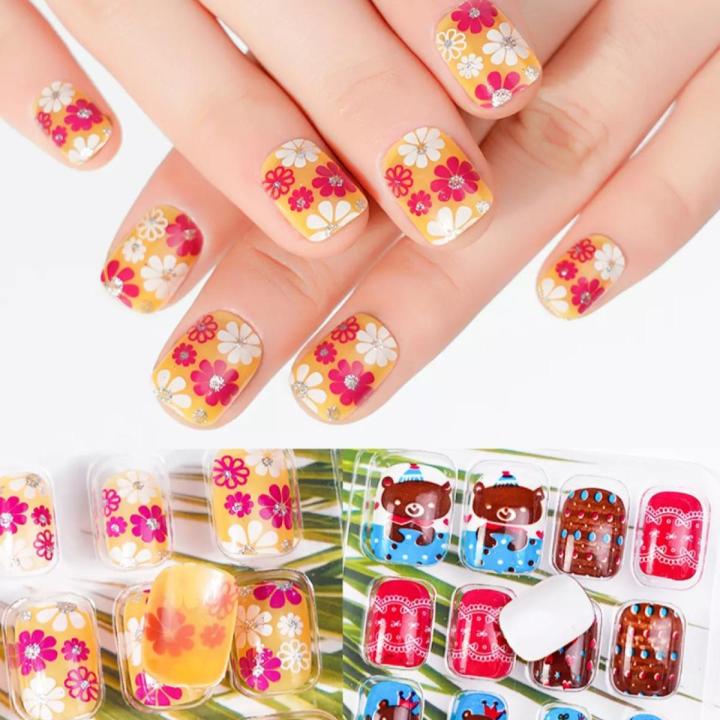 Custom Nail Designs Phoenix 4 Nails/Beautiful Custom Designed False/Fake Nail Art For Kids With Glue | Daraz.com.bd