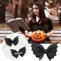 Horror Halloween hair accessories Stylish Hair accessory Decorative Gothic hair clip 2X (indicating quantity) Bat wing Bat wing hair decoration for Halloween costume Party Cosplay Dress up Fashion accessory.