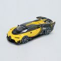 MINI GT 1:64 Bugatti Gran Turismo Alloy Model Car Die-cast Vehicle Display - Yellow LHD. 