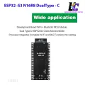 ESP32 S3 Development Board ESP32-S3-DevKitC-1-N16R8 WiFi + Bluetooth MCU Module, Dual Type-C ESP32-S3-WROOM-1 Cores Microcontroller Processor Integrates Complete Wi-Fi and BLE Functions. 