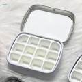 Nail Watercolor Storage Box Solid Pigment Storage Box for Travel Tin Case.