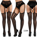 Estanla 1104 1 Pair Stylish Women Lace Fishing Fence Net Leggings Thigh High Long Socks Silk Stockings.