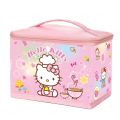 KT cartoon kulomi melody big eared dog makeup bag korean version large capacity toiletries storage box makeup bag box.