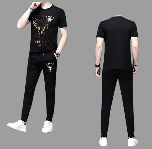 New%20Stylist%20Printed%20Cotton%20Half%20Sleeve%20T-Shirt%20&%20Full%20Pant%20(%20Combo%20Set%20)%20For%20Men%20-%20Image%202