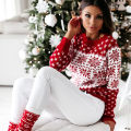 Women Christmas Sweater ladies knitting sweater snowflake Sweater Pullover Autumn Winter Long sleeves. 