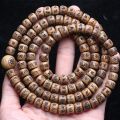 Authentic natural bean wood Tibetan six-character mantra Tibetan Buddhist prayer rosary 10mm unisex bracelet.