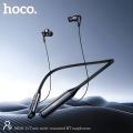Hoco MMJ11 ENC Bluetooth Neckband Earphone – 100 Hours Playback, Hi-Fi Sound, Fast Charging, Noise Reduction Wireless Earphone for Calls & Music. 