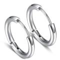 Stainless Steel Round Earrings For Men & Women. 