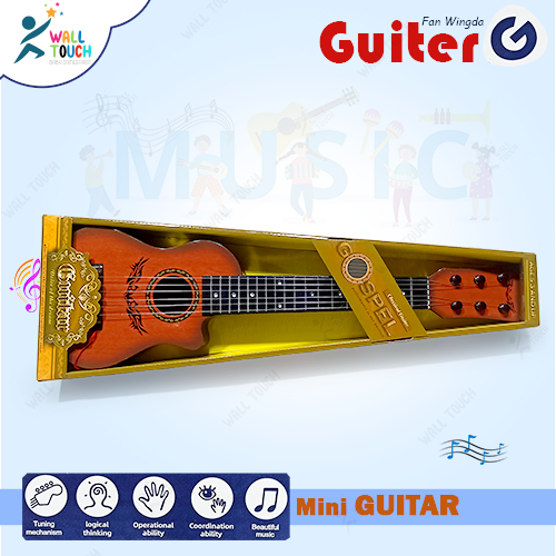 GO SPEL Musical Plastic Toy Guitar For Kids Can Play & Learn; Beginner Guitar Toy