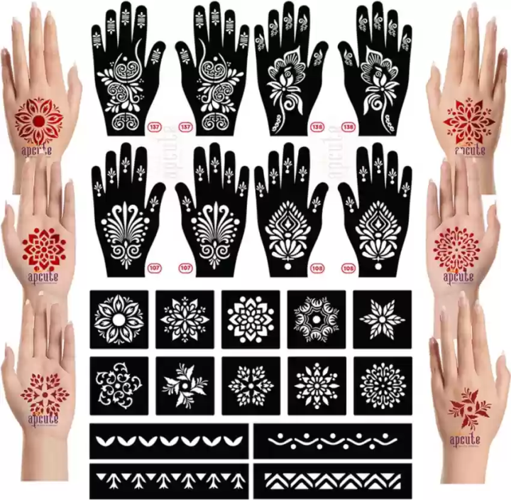 6pcs%20Bridal%20Mehedi%20Stickers%20tatoo%20for%20Bride-%20Mehedi%20Art%20hand%20template%20design%20random%20design%20-%20Image%203