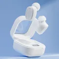 BY18 Tws Wireless Bluetooth-compatible Headphone Touch Control Noise Reduction Digital Display In-ear Sports Headset. 