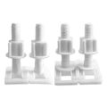Plastic Toilet Lid Hinge Repair Bolts Toilet Cover Fixing Screw Quick Remove Plastic Rubber Expansion Screw.