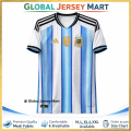 Argentina Home Jersey 2026 – FIFA World Cup Football 2026 Jersey – AFA Crest + FIFA Champions Badge – Short Sleeve Football Jersey – Sky Blue/White Argentina National Team Fan Jersey.