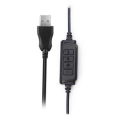 Wired USB Headset Call Center Headset with Microphone Game Noise Canceling Over-Ear Headphones for Computer PC.