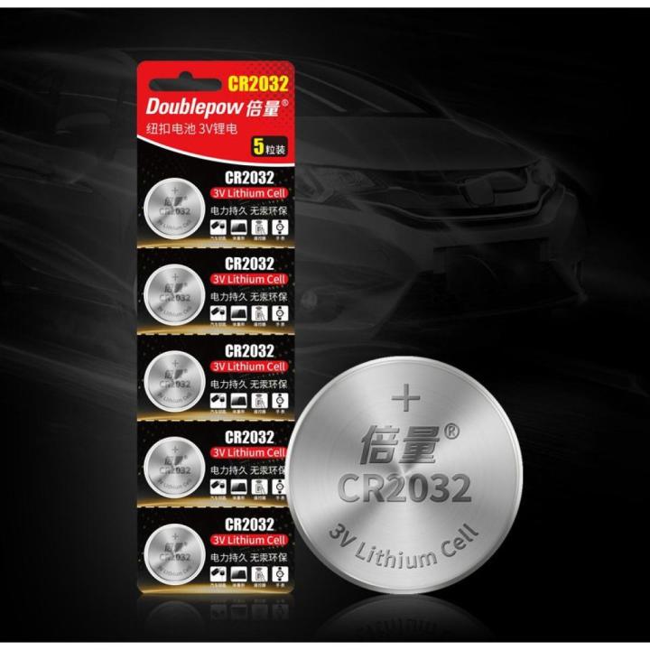 Doublepow[[5pcs]]Lithium Button Battery[[CR2032]]3V]]Remote Control, Calculator, Stopwatch, LED use]]]]]MT