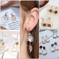 Silver Gold Color Copper Hoops Earrings Kit Earrings Clasps Hooks Ear Wire Hoops Earrings Wires For DIY Jewelry Making Supplies.