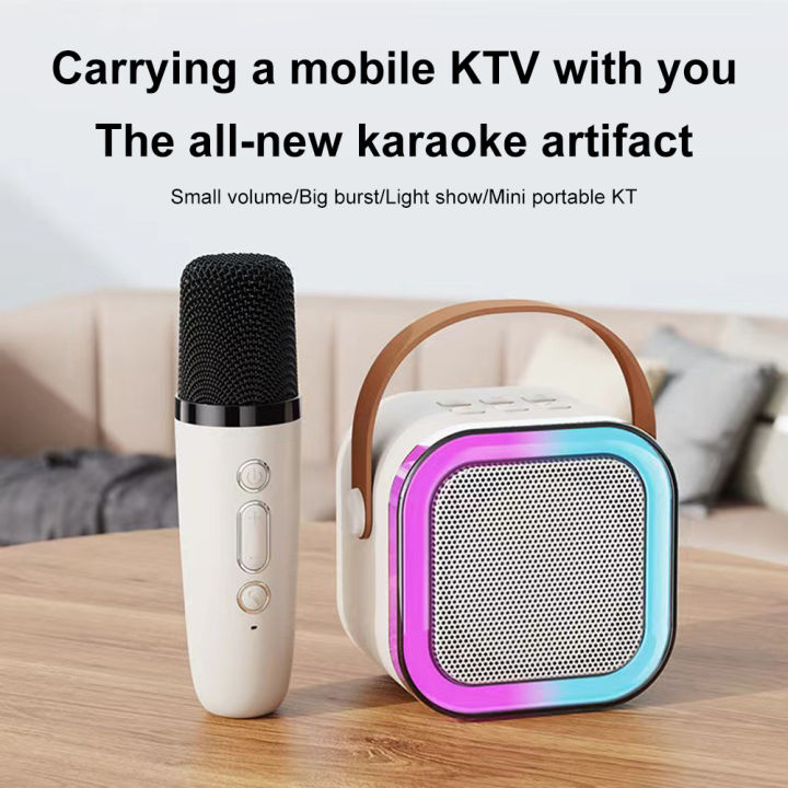 Bluetooth-Compatible%205.3%20RGB%20Multi-Colors%20Speaker%20with%20Wireless%20Mic%20Mini%20Home%20Theater%20Speakers%20Adjustable%20LED%20Lights%20-%20Image%205