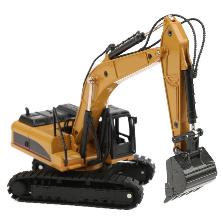 Romeng La Excavator Static Model 1:50 Scale Alloy Construction Site Vehicle Toy for Kids and House Decoration