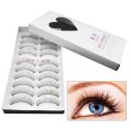 10 Pairs Natural Fashion Eyelashes Eye Makeup Long False Lashes Sparse. 