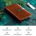 【Fashion】Vint-age Journal Diary with Lock B6 PU Retro Notebook 3-Digit Combination Private Journal Line Pages Writing Gift for Boy.