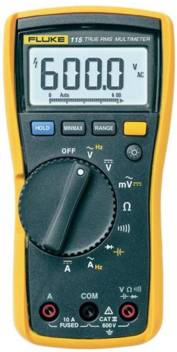 Fluke 115 Field Technicians Digital Multimeter Compact True-RMS Model: 115 - Kings Trading
