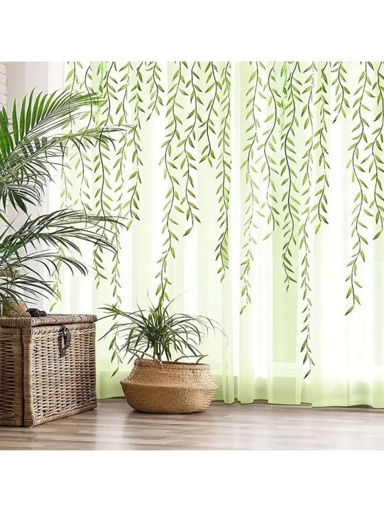 Two%20Instagram-inspired,%20forest-themed%20willow%20branch%20curtains%20with%20willow%20leaf%20pattern,%20finished%20window%20sheers%20with%20printed%20wee%20-%20Image%205